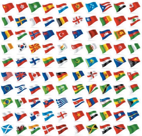 Free Flag Vectors of World Collection (25,000 Free Downloads)