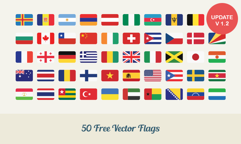 Free Flag Vectors of World Collection (25,000 Free Downloads)