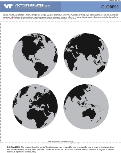 Vector Globes 3 (High Detail)