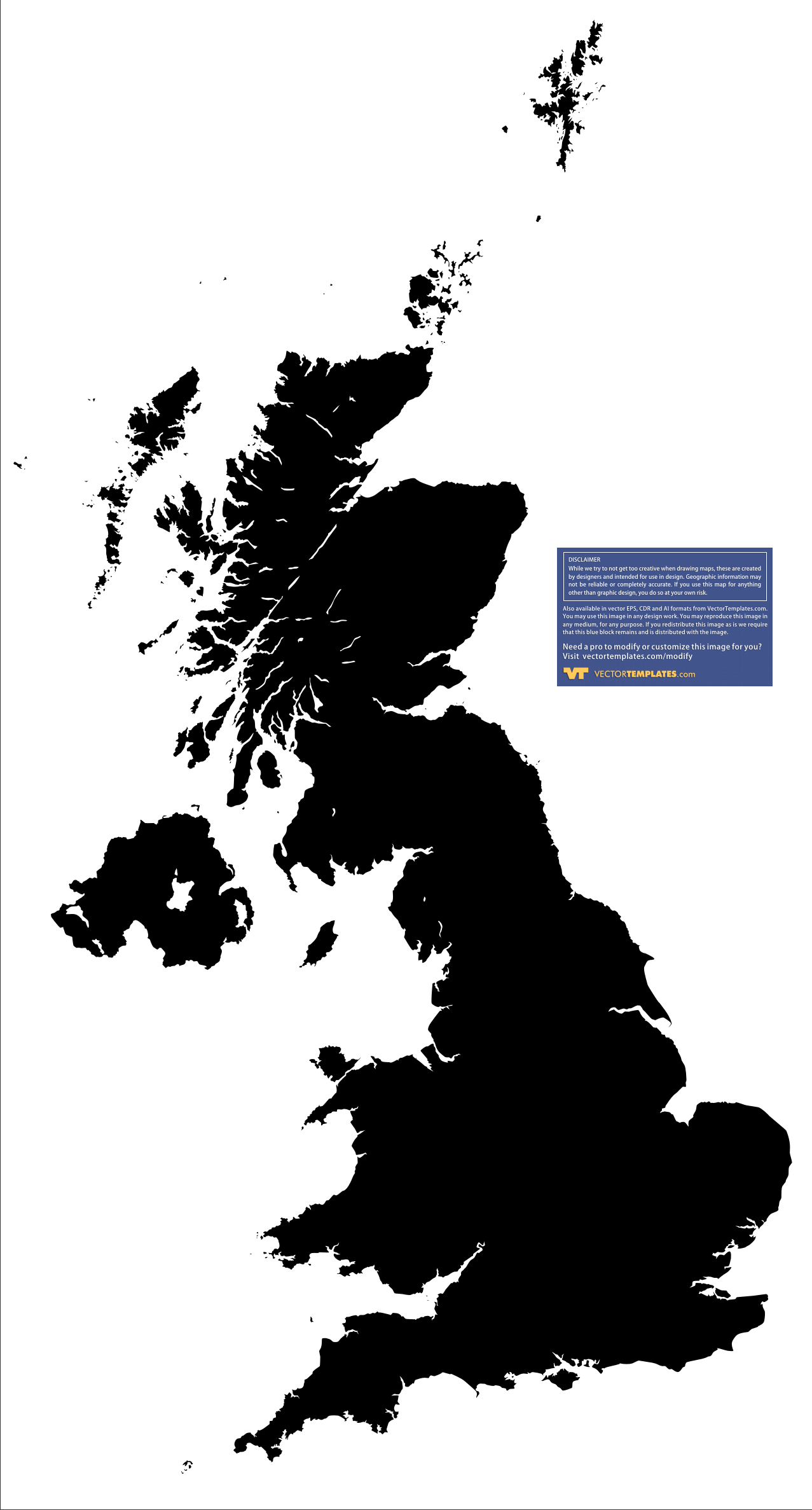 UK Map (Detailed map)