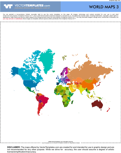 Political World Map (Medium Detail)