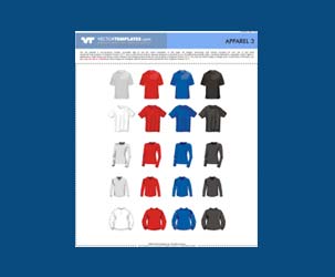 20 Vector Clothing Templates : Free Download