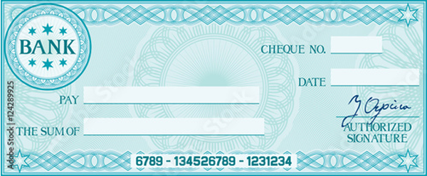 Blank Check Templates In Vector Forms