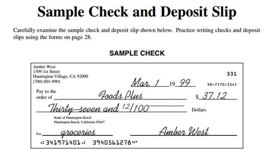 Blank Check Templates in PSD Formats