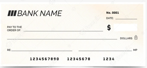 Blank Check Templates in PSD Formats