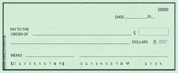 Blank Check Templates In Vector Forms