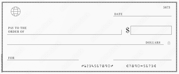 Blank Check Templates In Vector Forms