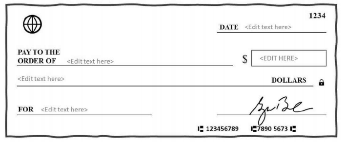 Fillable Blank Check Templates