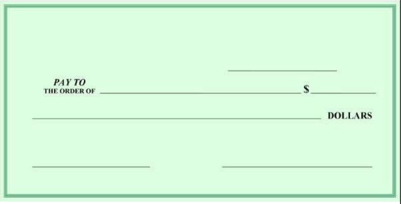 Fillable Blank Check Templates