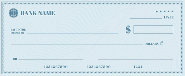 Blank Check Templates In Vector Forms