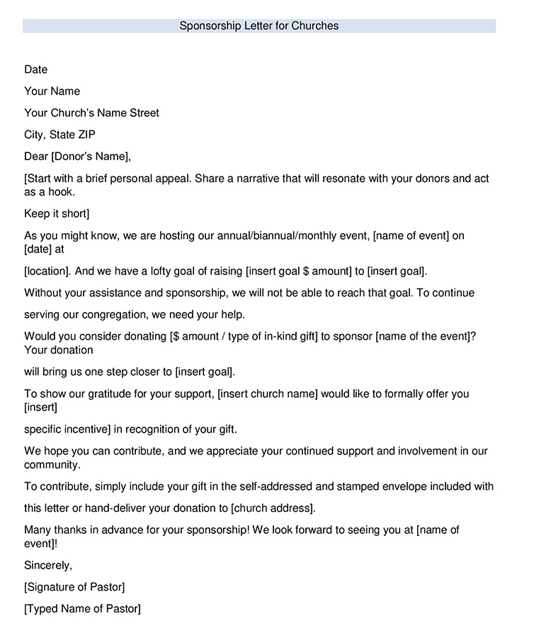 10+ Best Sponsorship Proposal Request Letter Templates For Free