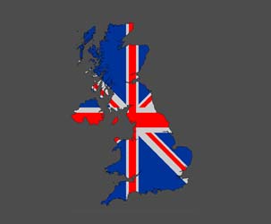 UK Map (Union Jack fill 1)